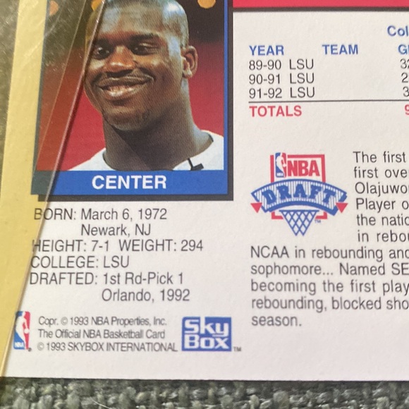 SHAQUILLE O’NEAL ROOKIE CARD - Picture 5 of 5